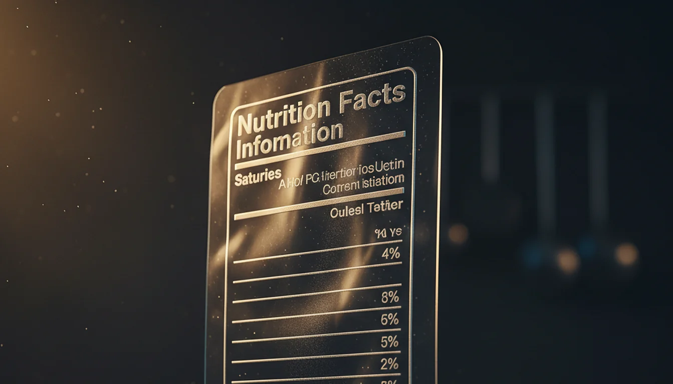 nutrition facts - relevant illustration